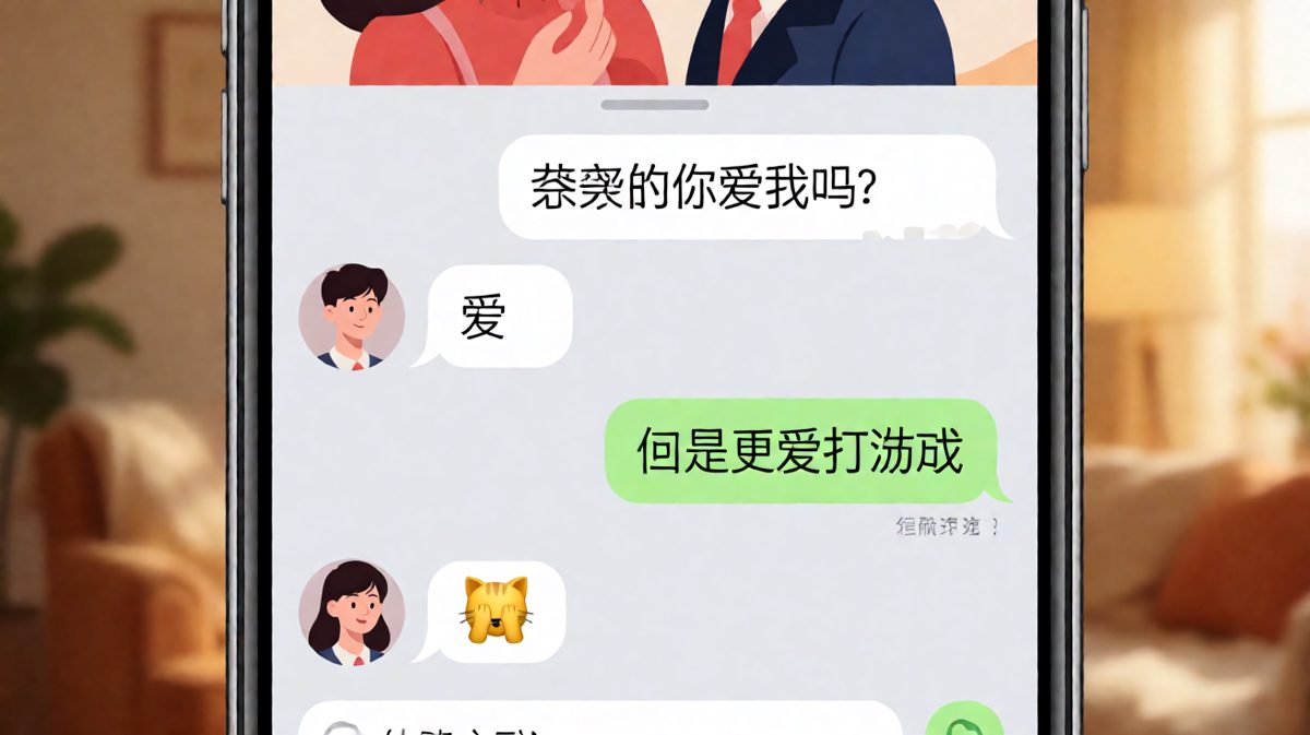 问爱还是问游戏，直男的回答让人窒息