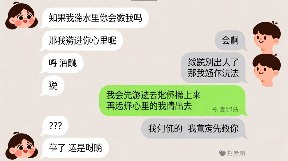 土味情话翻车现场，男生越描越黑