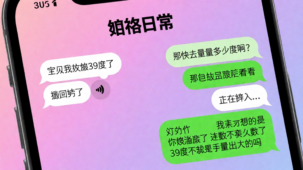 女生说发烧，男生精准吐槽她连温度计都不会用