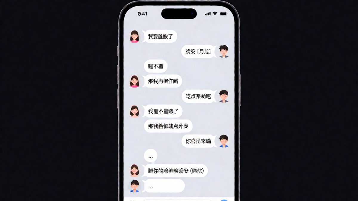 女生睡前连环套路，最后恶作剧式的晚安反转。