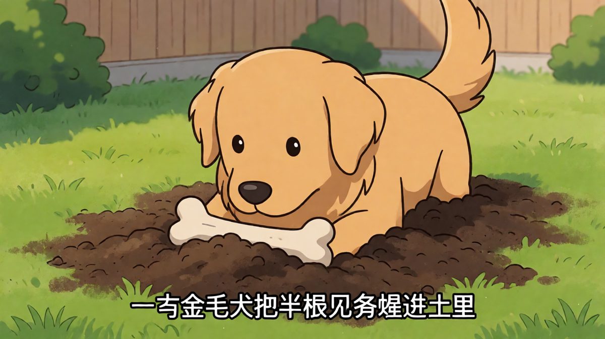狗：等等，我好像把自己也埋了