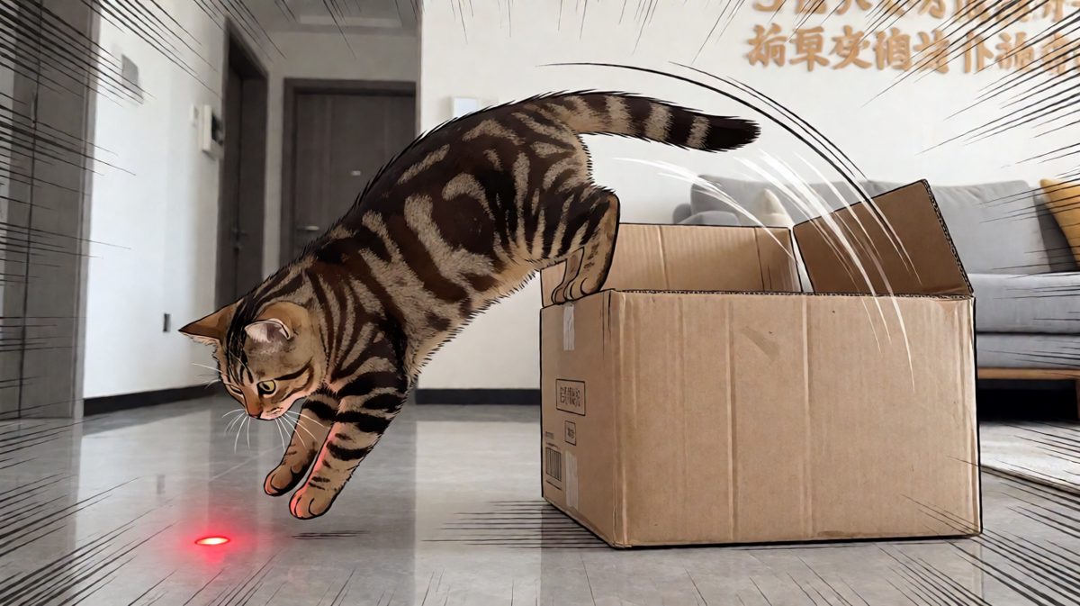 猫：瞄准完毕——哎哟我去