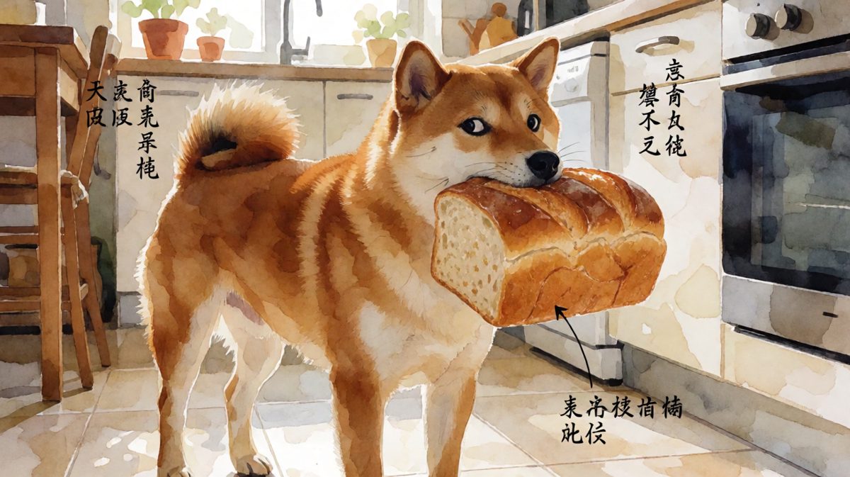 狗：我只是…帮你尝尝新面包