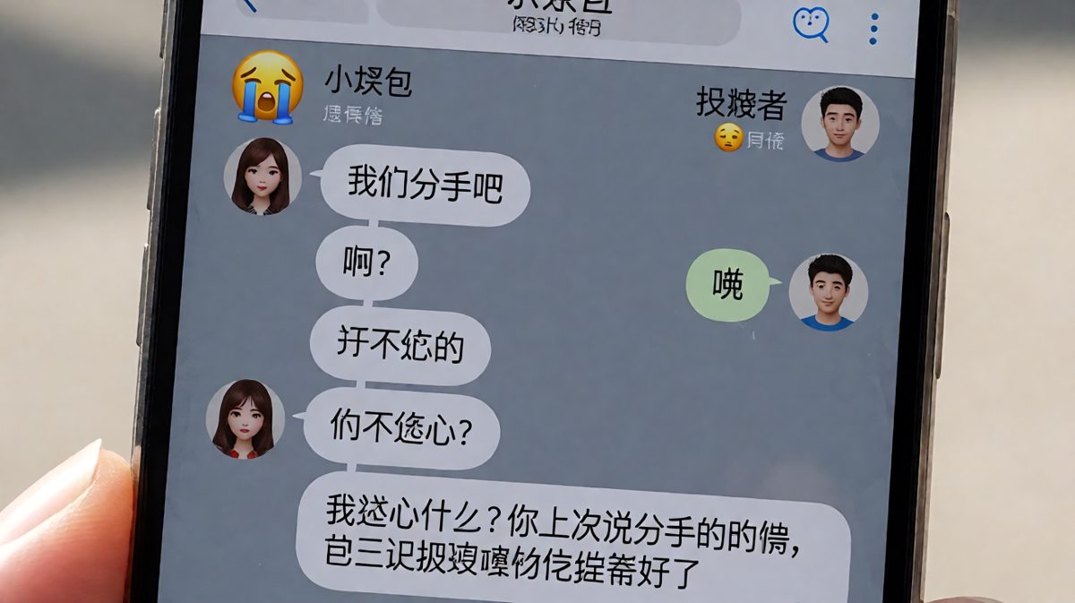 女生开玩笑提分手，男生反而准备好了离婚协议。