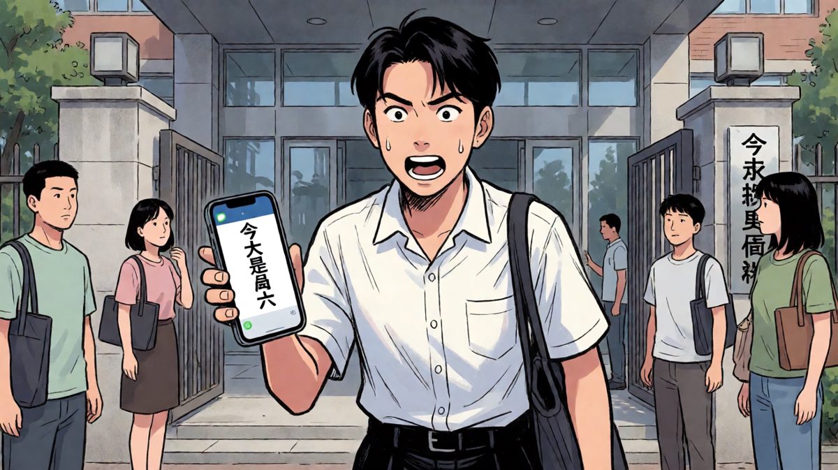原来是周六……