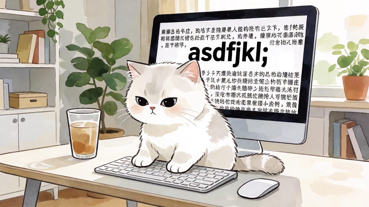 猫咪：别打扰我，我在帮主人改bug呢！