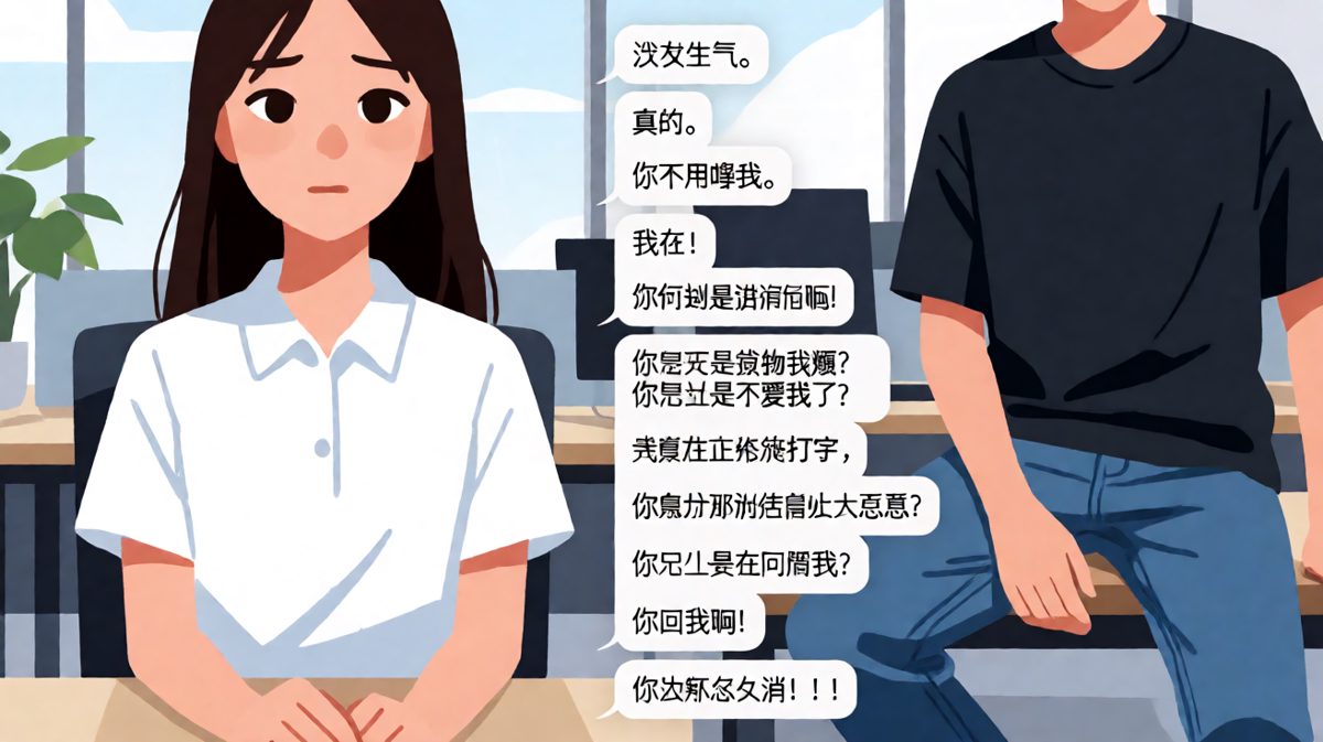 嘴上说没生气其实已经气炸了