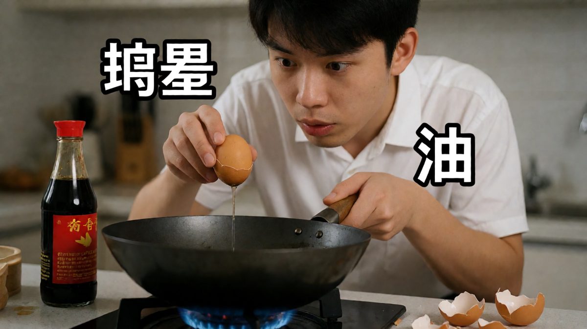 嗯？蛋壳……怎么也在锅里？