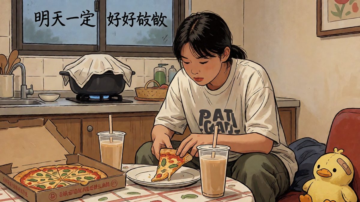 外卖小哥，比厨房可靠多了……