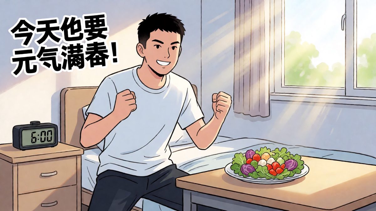 早上6点，雄心壮志的起床时刻。
