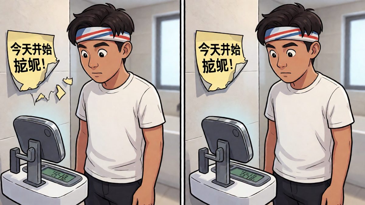 一个月后：减肥成功增重十斤