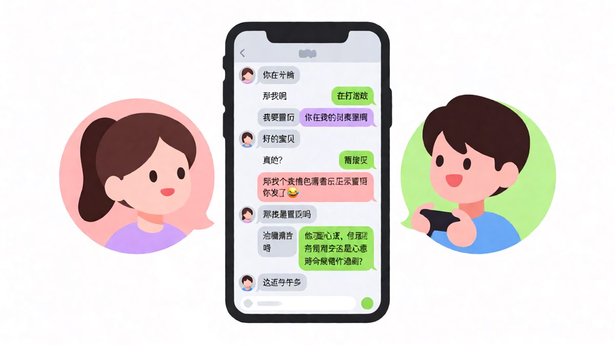 男生打游戏被问'那我呢'，用一句'特别关注是心意'巧妙过关