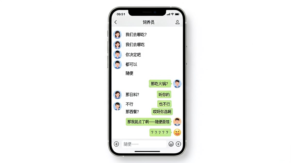 终极考验：当你比她还懂'随便'