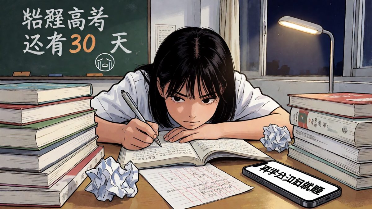 考前一个月的我：从热血到躺平只需要三天