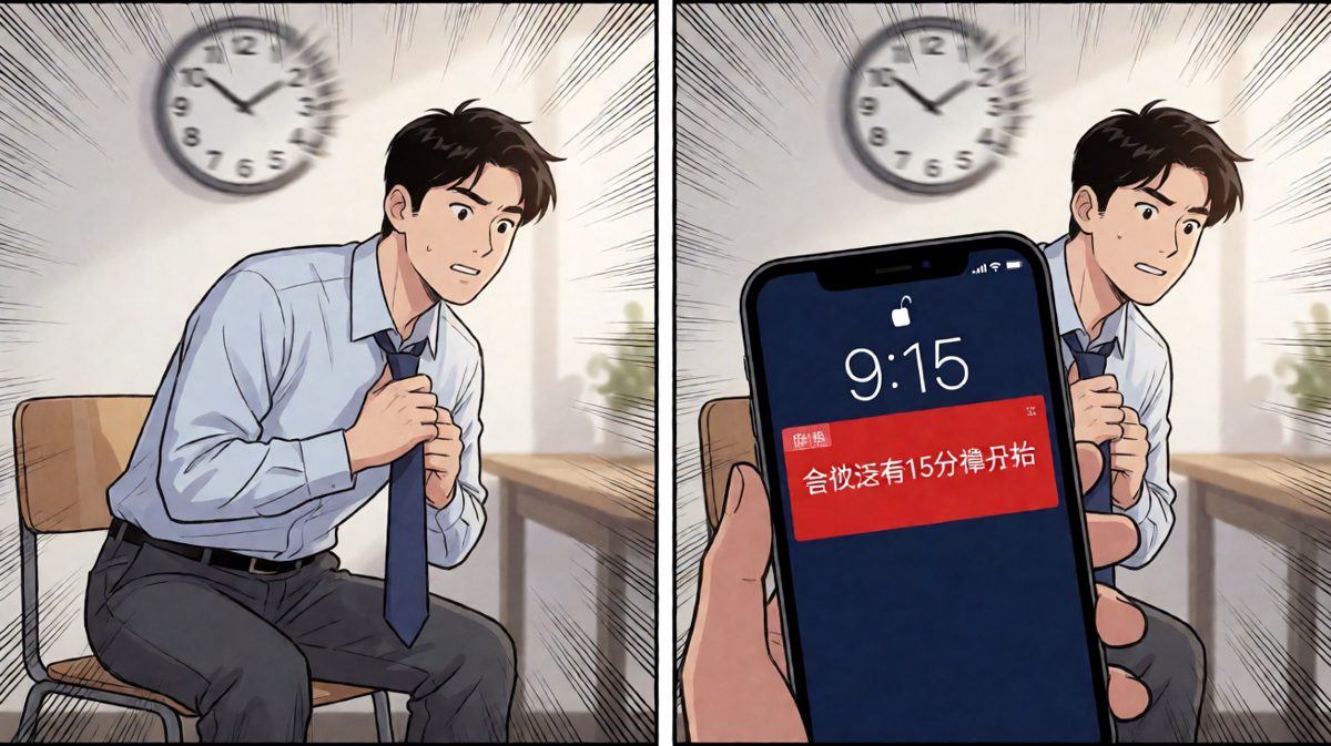 完了！要迟到了！！！