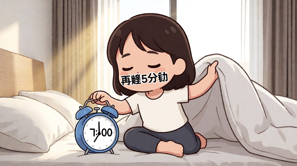 第2格：闹钟响了？按掉，5分钟后再说