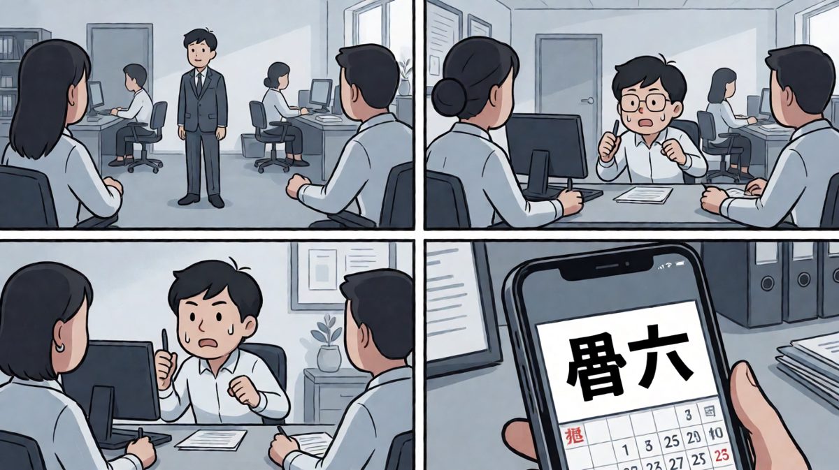 冲到公司：今天……原来是周末