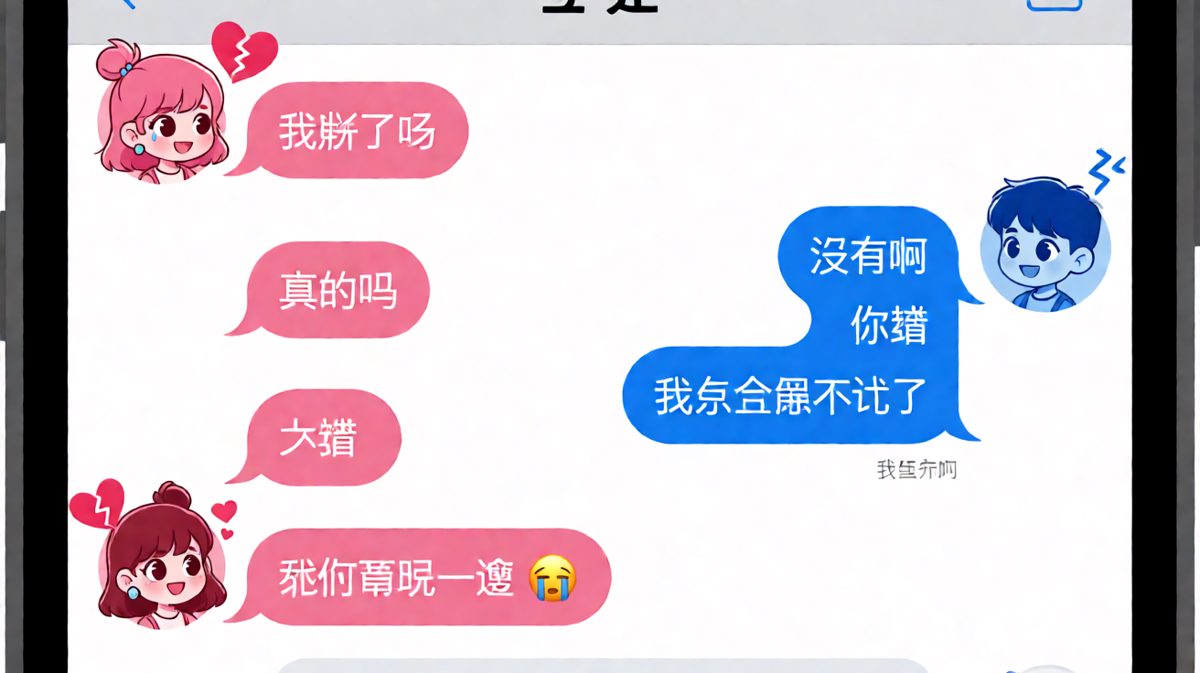 男生在求生欲和诚实之间反复横跳最后翻车