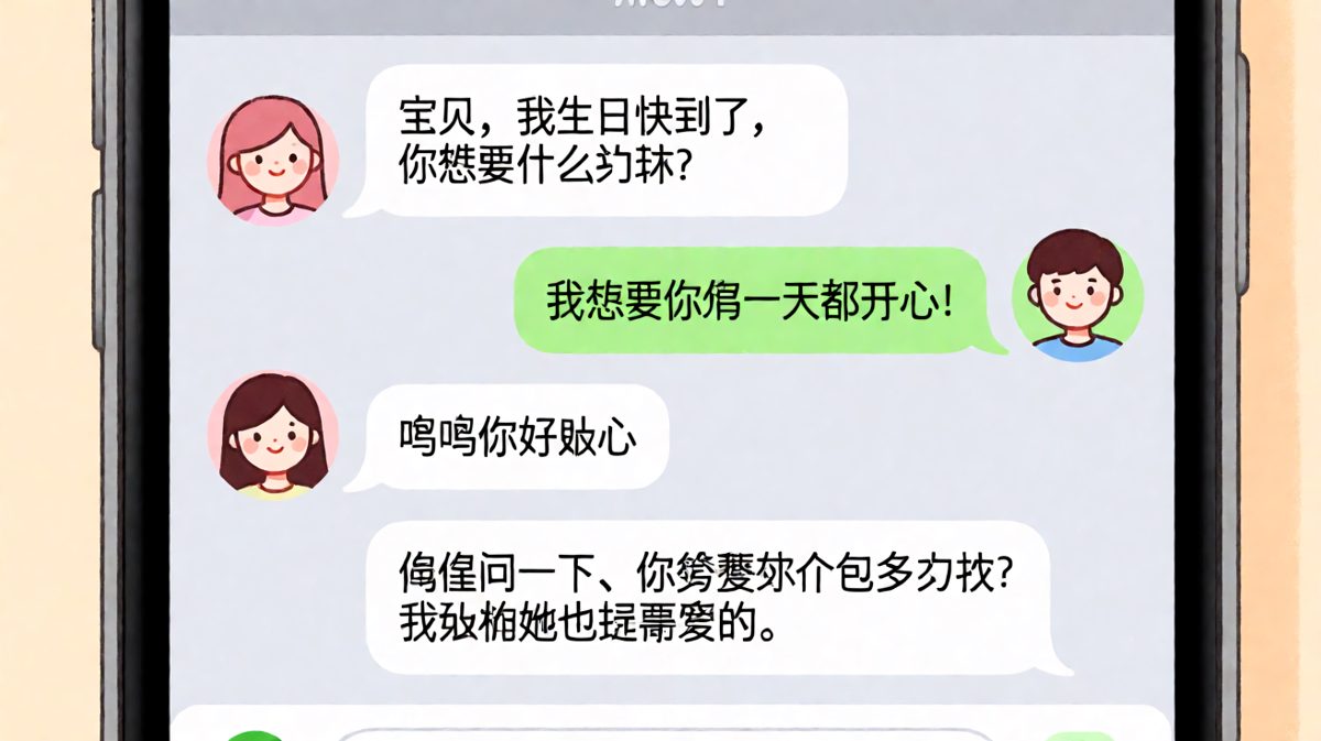 男生情话满分送祝福，结果下一秒暴露真面目