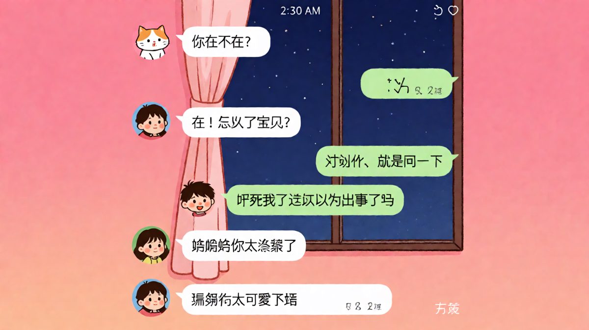 凌晨两点没事干就是想撩男朋友