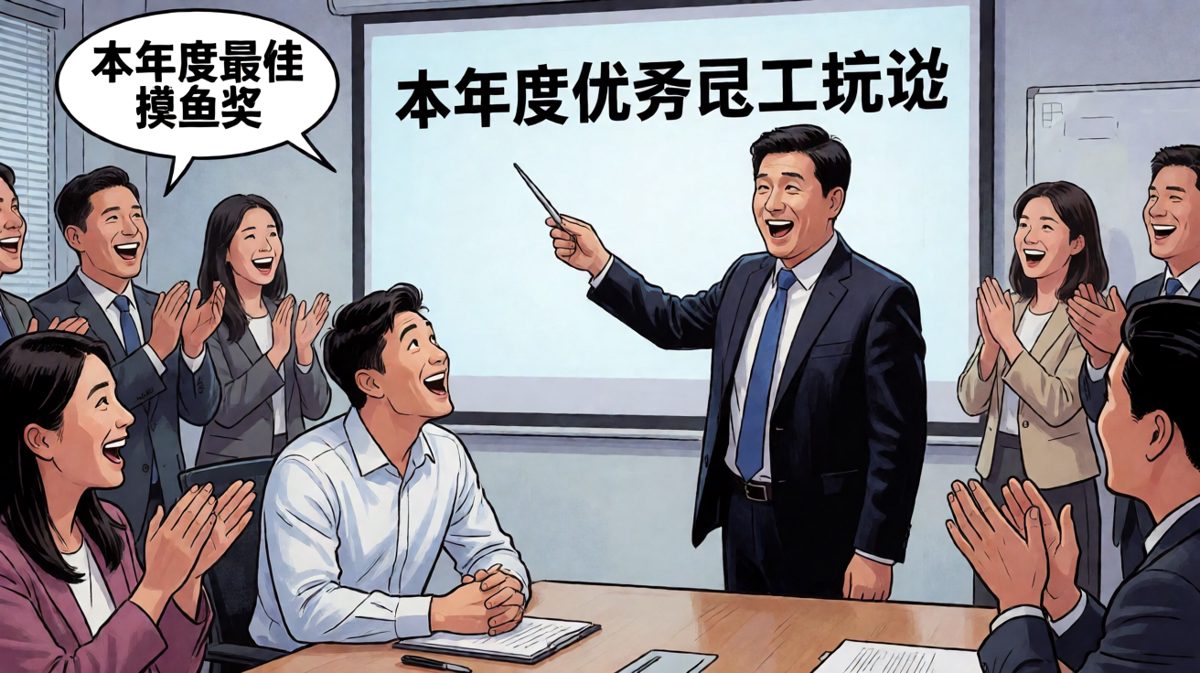 本以为要拿优秀员工大奖，结果老板给了一个让人哭笑不得的'荣誉'