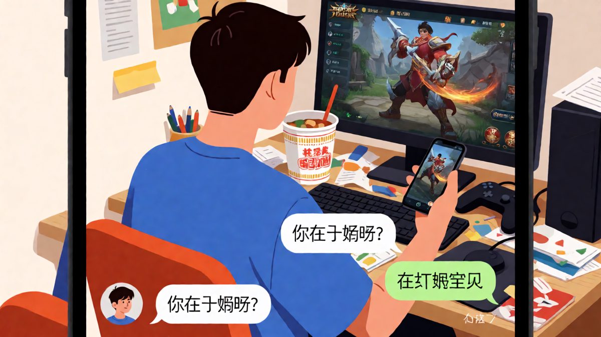 假装在忙其实在打游戏的神反转