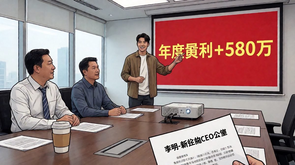员工指着屏幕：「王总，您骂我的那个产品方向，今年赚了五八十万。另外，董事会刚通知我，明天起您向我汇报。」