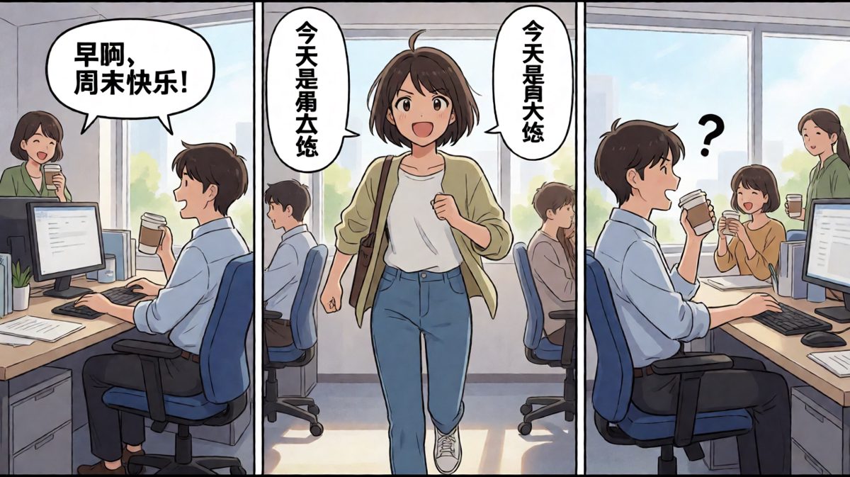 狂奔上班后发现今天是周六，瞬间石化