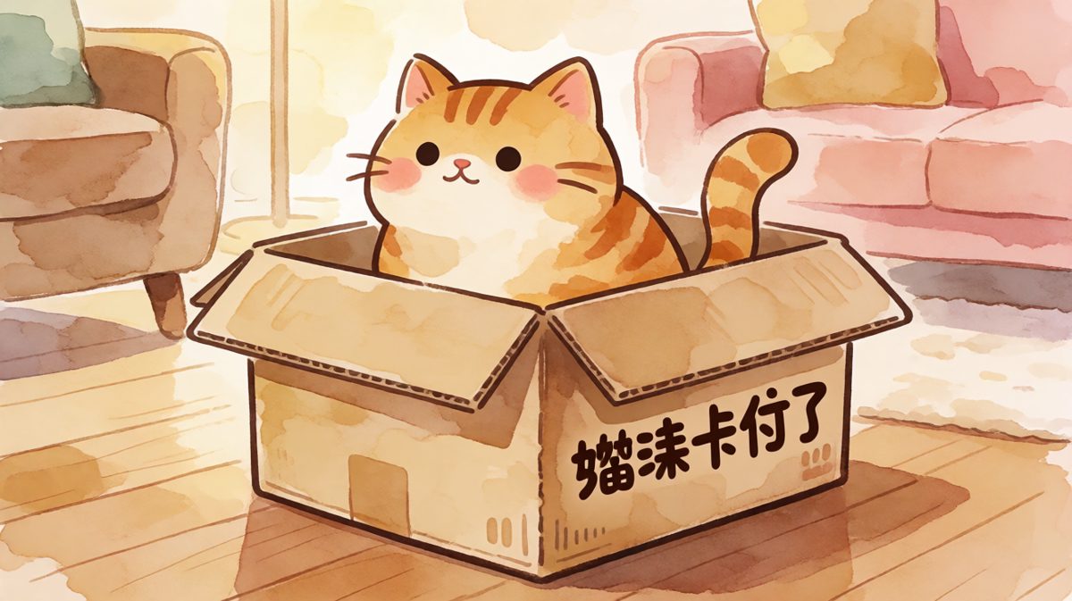猫咪：明明看起来够大，怎么就塞不进去？