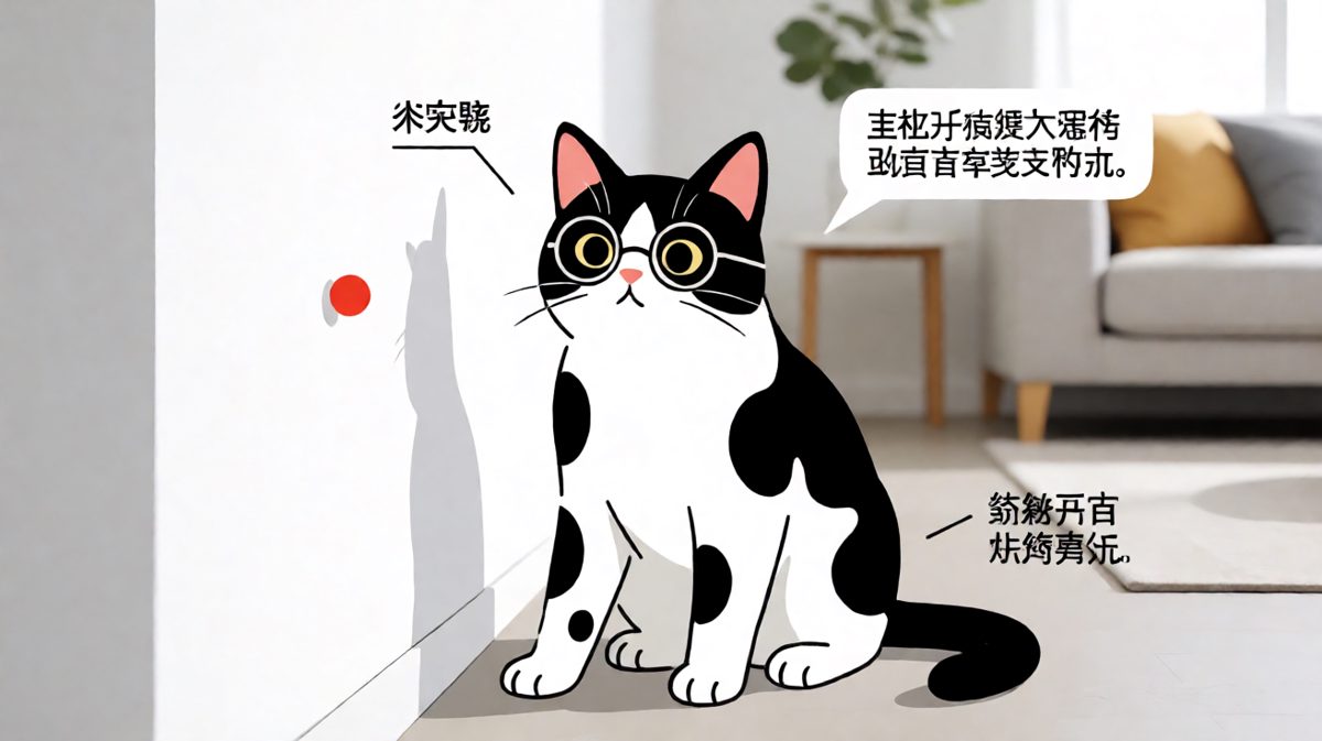 猫咪：这墙怎么突然动了一下？