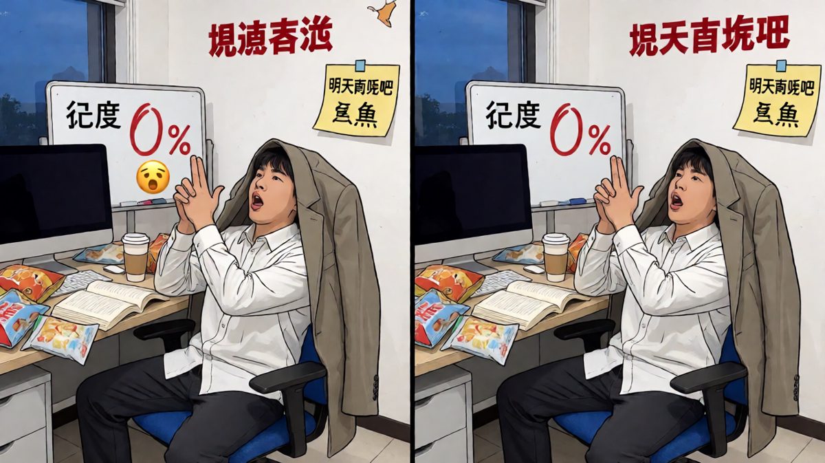 下午三点，精神已离家出走
