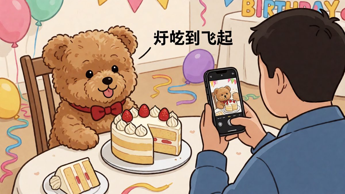 什么？你说这是我的生日……蛋糕？