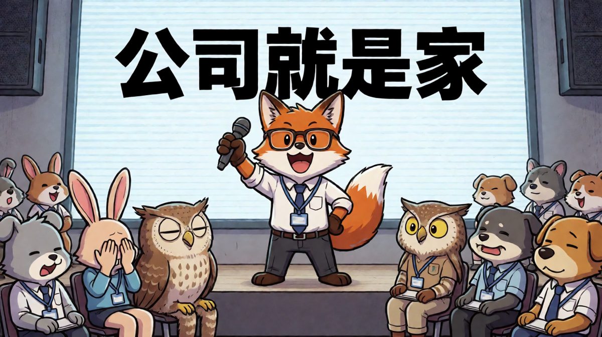 老板说公司就是家，那我是不是可以睡在公司了？