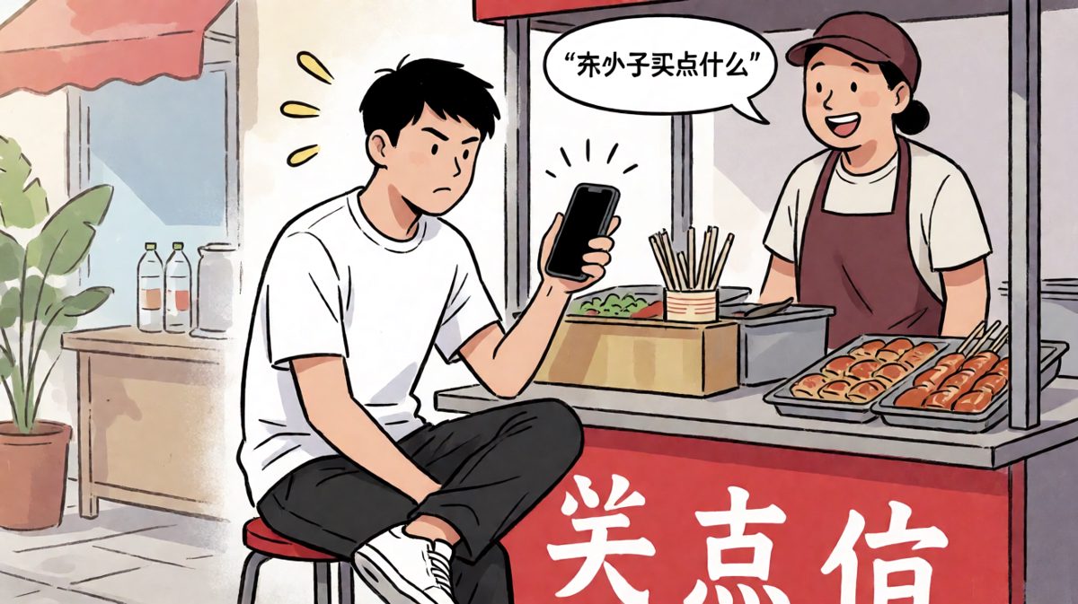 假装看手机实则不敢开口问价