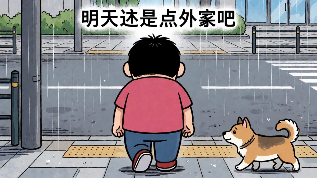 空手而归，决定以后点外卖