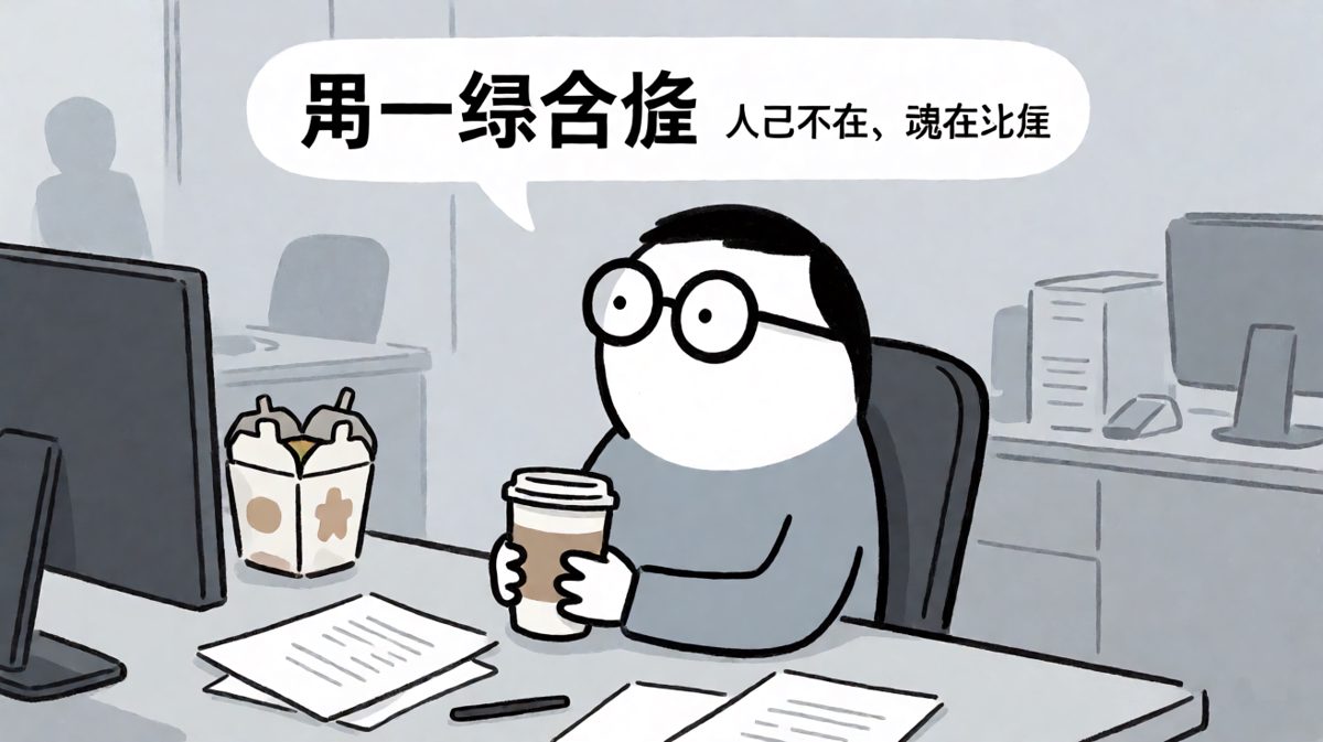 周一上班的灵魂出窍现场