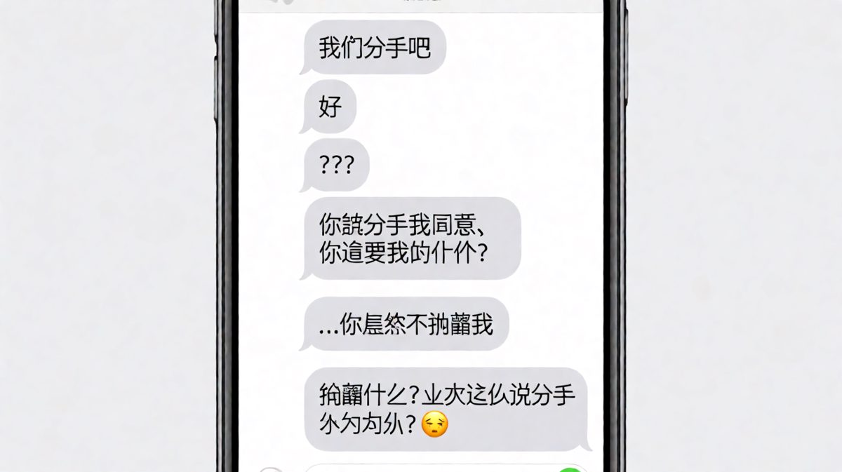 分手威胁的反转：这次你认真了