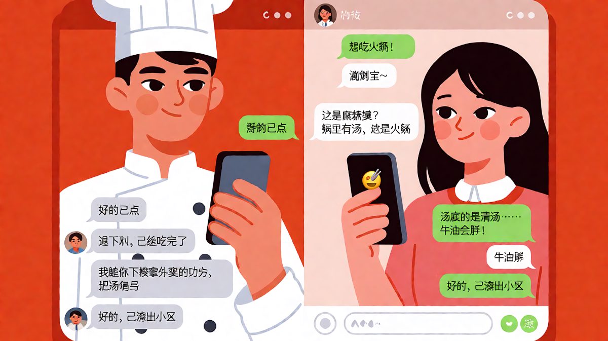 他以为自己在演《舌尖上的中国》，其实在演《分手前的一口汤》。