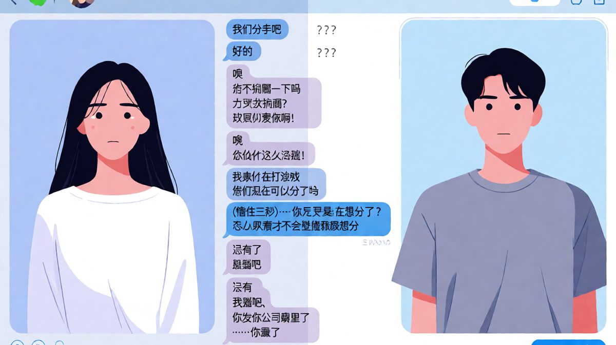 一句'好的'引发的血案——直男的平静是最深的暗器。