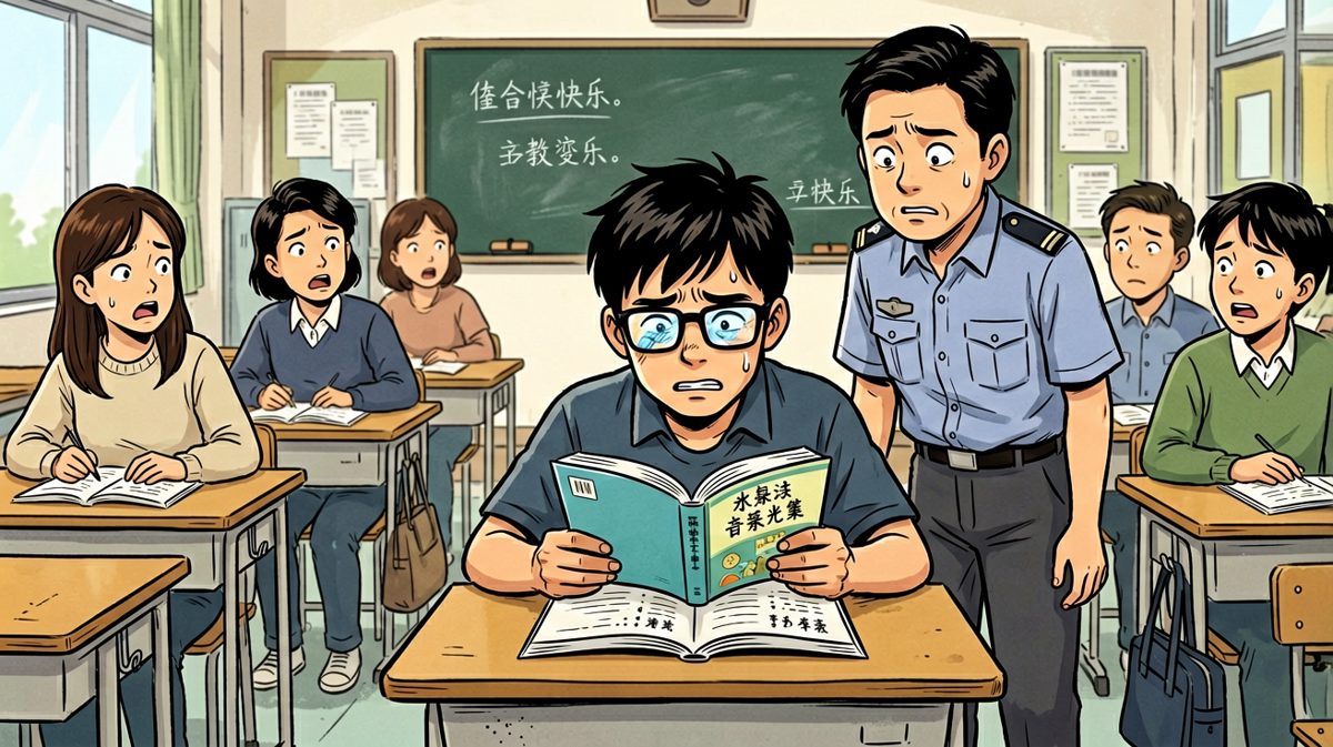 考前一夜背整本书，考场上用整个身体辅助