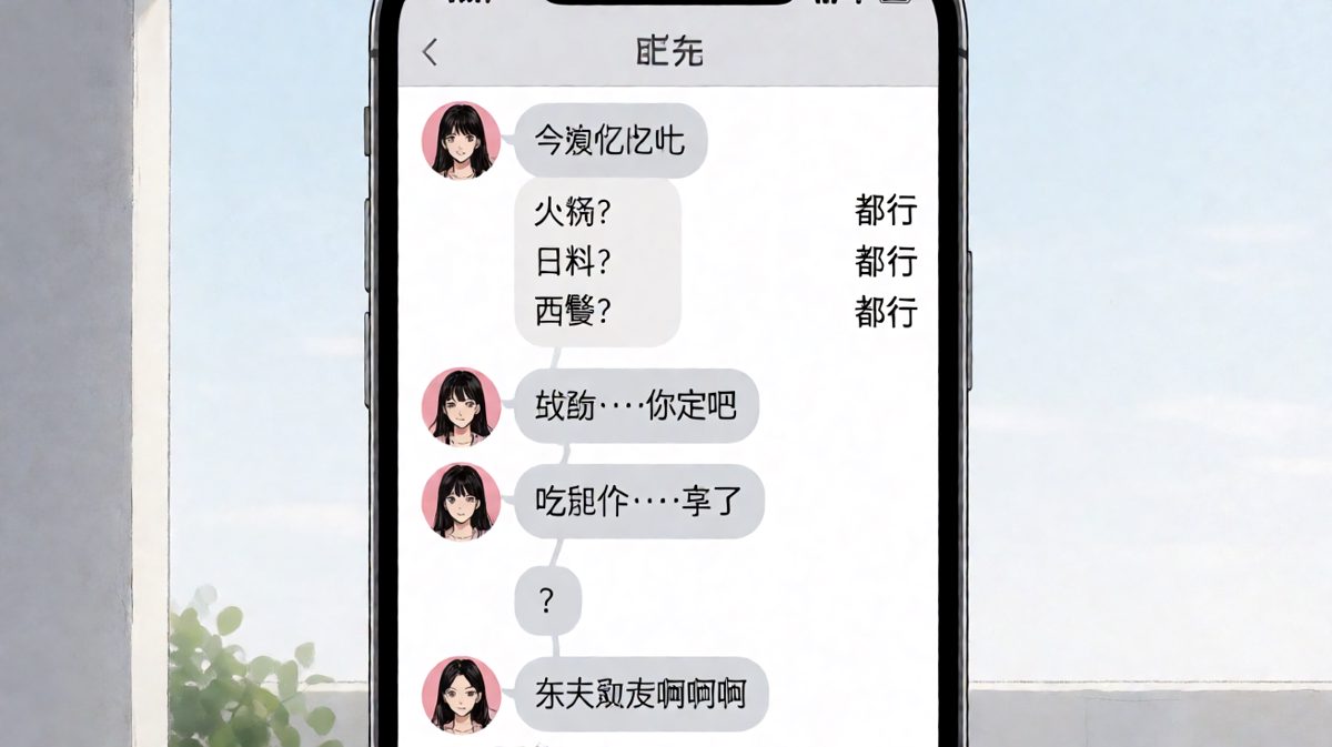 选择困难症男朋友的终极噩梦