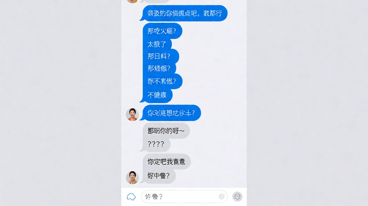 女生说"随便"的那一刻，男生已经开始慌了