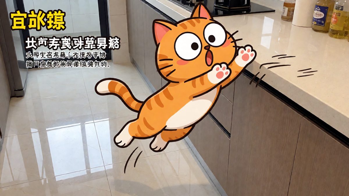 自信满满一个箭步——然后当场社死