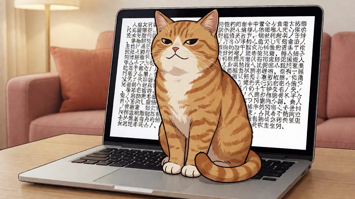 这猫以为自己在写代码，实际上它只按出了乱码：「猫猫牌程序员，今日份bug已提交」