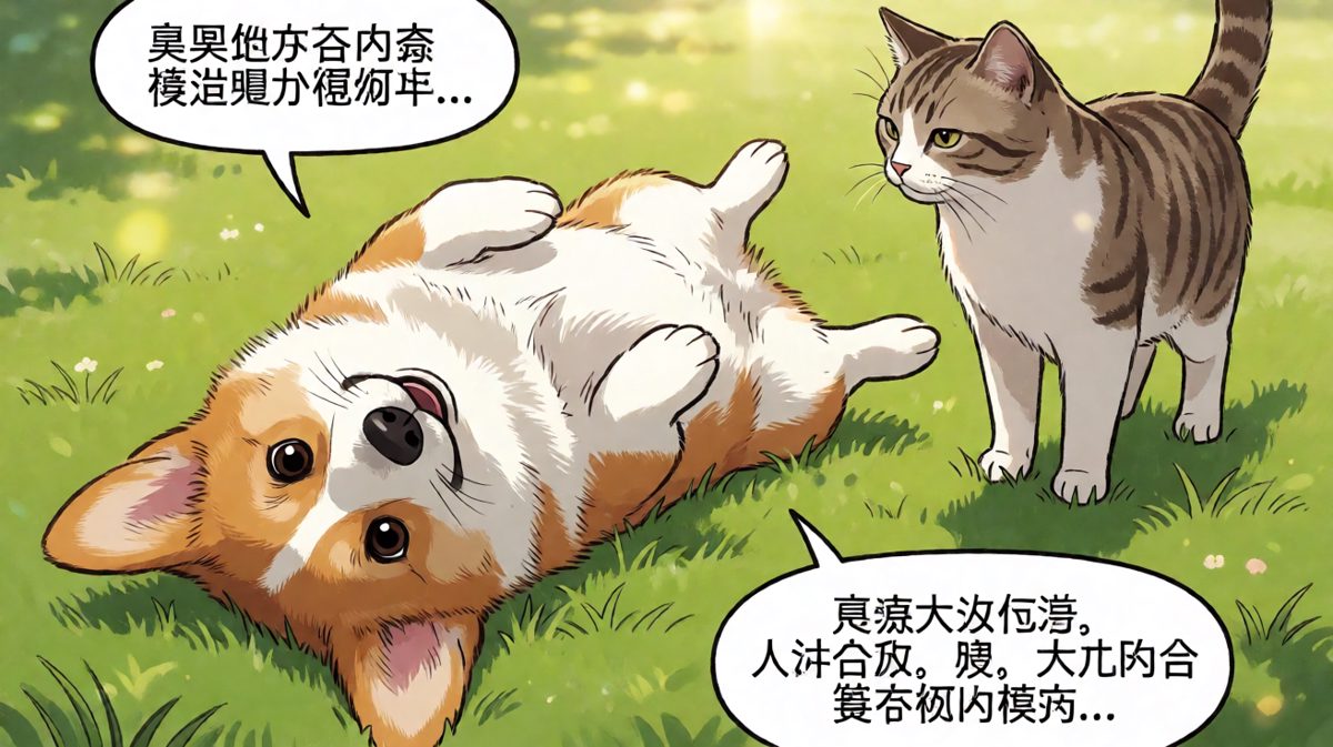 柯基：只要我躺得够快，主人的责骂就追不上我！