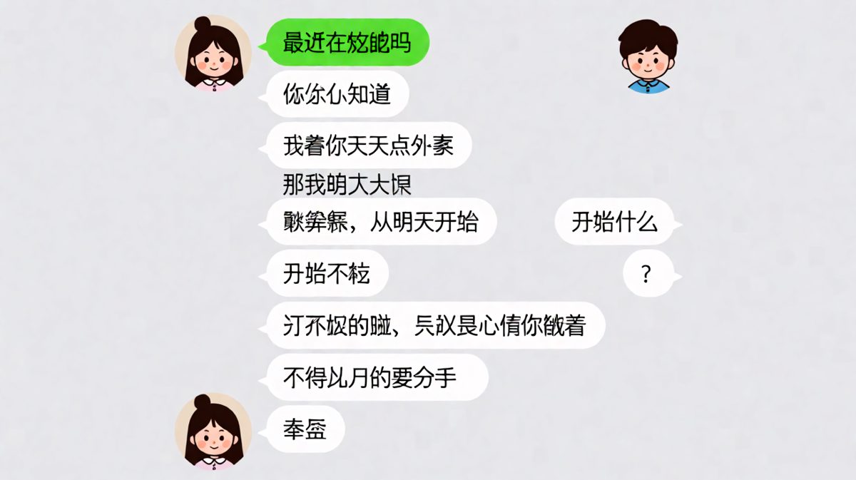 减肥话题神反转：以为是立flag，结果是心疼
