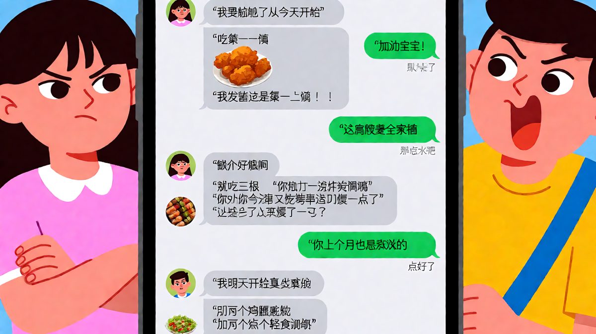 「明天开始减肥」——情侣间永恒的谎言，沙拉也得加鸡腿
