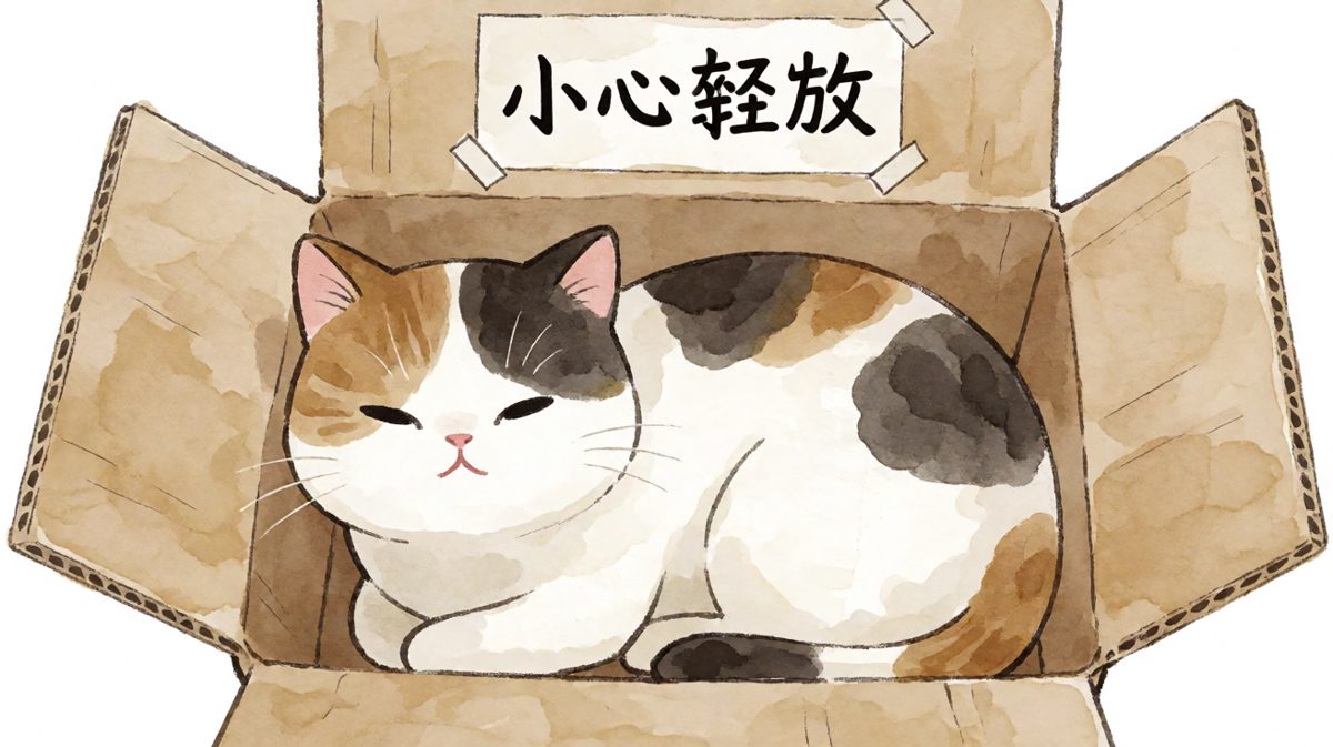 猫猫：只要我够胖，纸箱就是我的豪宅。
