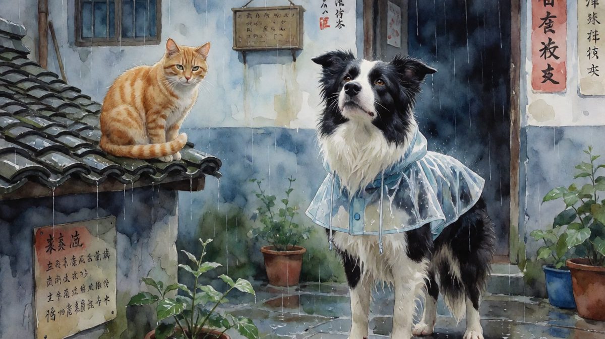 牧羊犬：今天本汪亲自监督降雨任务，一切都在掌控之中！