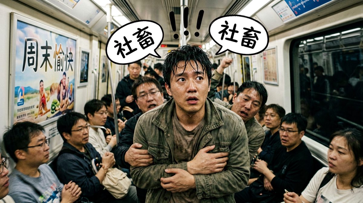 挤地铁时的灵魂出窍时刻